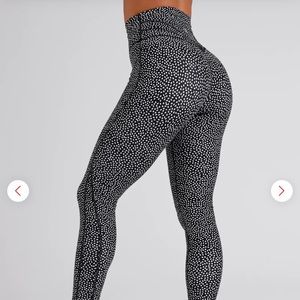 Buffbunny Legacy Legging Black Bossy Print Size Medium